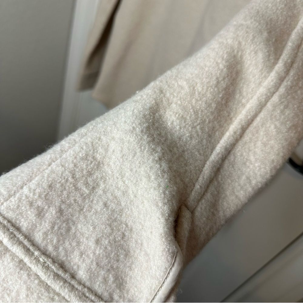 Aritzia Wilfred Free Heather Bone Merino Wool The Ganna Shirt Jacket Shacket XS - Picture 6 of 12